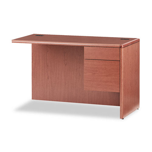 10700 "L" Workstation Return, Right 3/4 Height Pedestal, 48w x 24d x 29.5h, Bourbon Cherry-(HON10715RHH)