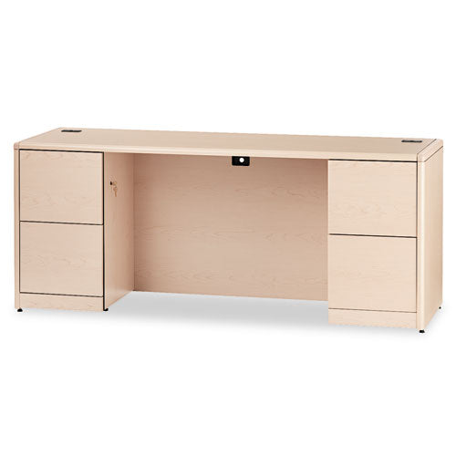 10700 Kneespace Credenza, Full Height Pedestal, 72w x 24d x 29.5h, Natural Maple-(HON10741DD)