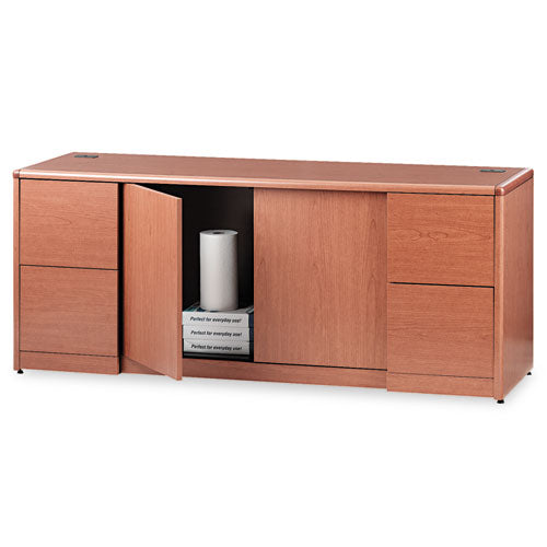 10700 Series Credenza w/Doors, 72w x 24d x 29.5h, Bourbon Cherry-(HON10742HH)