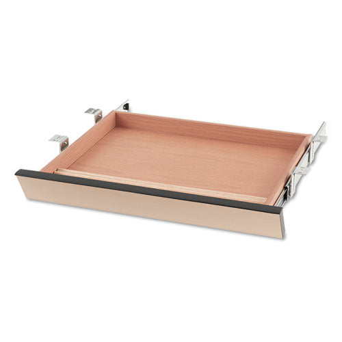 Laminate Angled Center Drawer, 22w x 15.38d x 2.5h, Natural Maple-(HON1522D)