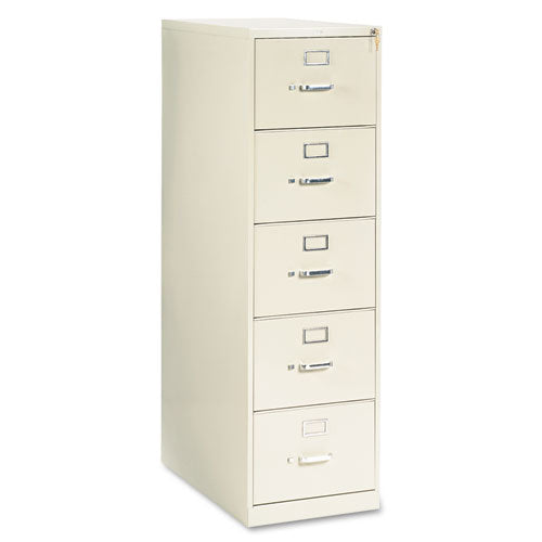 210 Series Vertical File, 5 Legal-Size File Drawers, Putty, 18.25" x 28.5" x 60"-(HON215CPL)