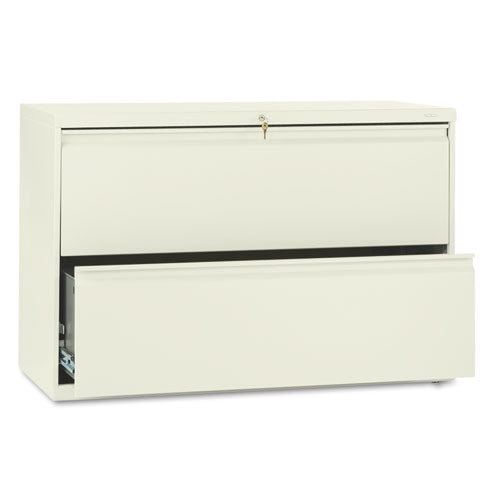 Brigade 800 Series Lateral File, 2 Legal/Letter-Size File Drawers, Putty, 42" x 18" x 28"-(HON892LL)