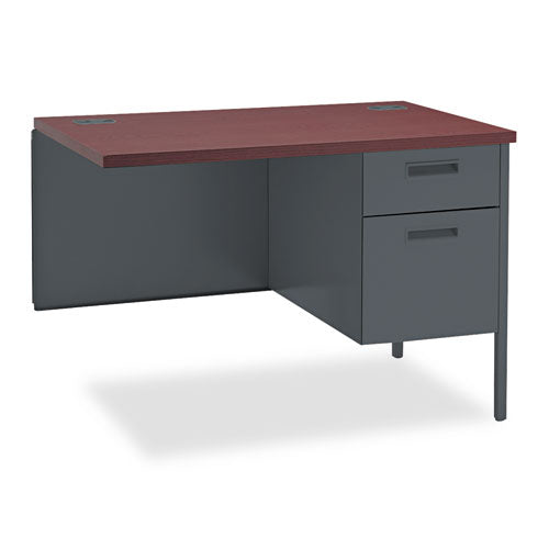 Metro Classic Series Workstation Return, Right, 42w x 24d x 29.5h, Mahogany/Charcoal-(HONP3235RNS)