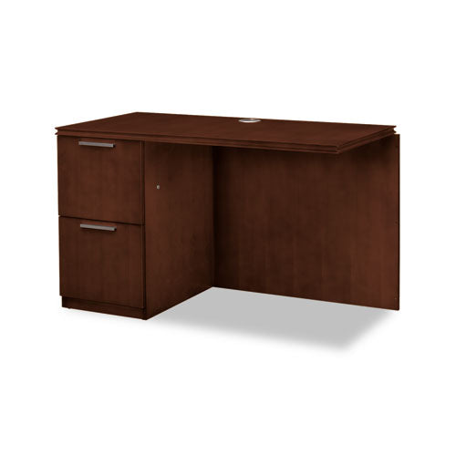 Arrive Left Return For Right Pedestal Desk, 48w x 24d x 29.5h, Shaker Cherry-(HONVW182LC1Z9FF)