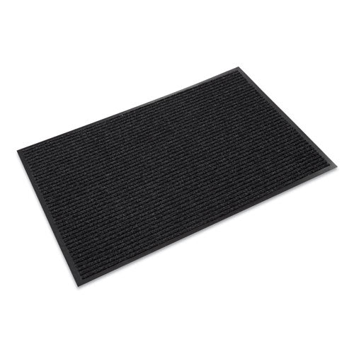 Needle-Rib Wiper/Scraper Mat, Polypropylene, 48 x 72, Charcoal-(CWNNR0046CH)