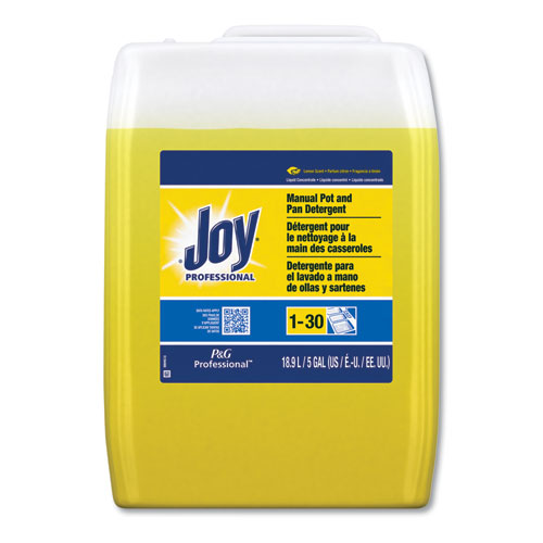 Dishwashing Liquid, Lemon Scent, 5 gal Cube-(JOY43608)