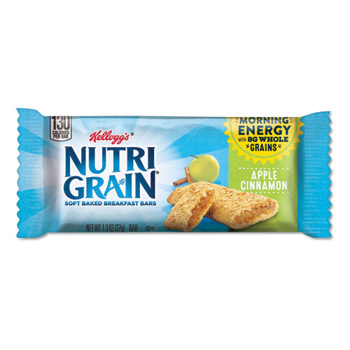 Nutri-Grain Soft Baked Breakfast Bars, Apple-Cinnamon, Indv Wrapped 1.3 oz Bar, 16/Box-(KEB35645)