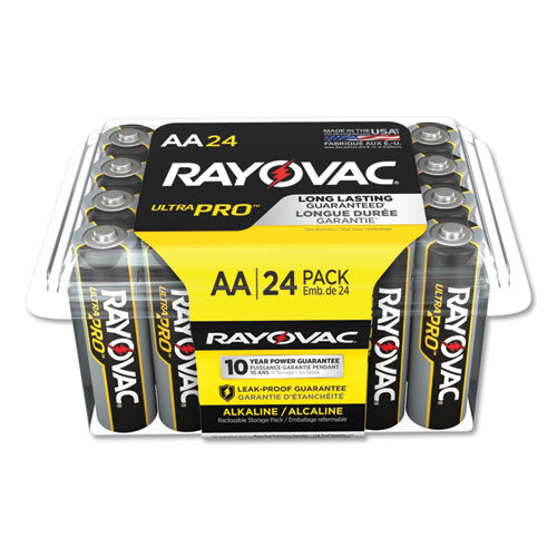 Ultra Pro Alkaline AA Batteries, 24/Pack-(RAYALAA24PPJ)