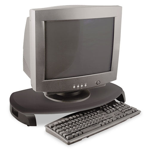 CRT/LCD Stand with Keyboard Storage, 23" x 13.25" x 3", Black, Supports 80 lbs-(KTKMS280B)