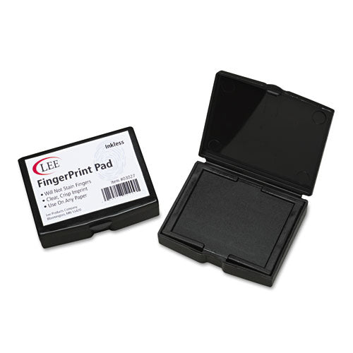 Inkless Fingerprint Pad, 2.25" x 1.75", Black-(LEE03027)