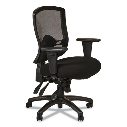 Alera Etros Series Mid-Back Multifunction with Seat Slide Chair, Supports Up to 275 lb, 17.83" to 21.45" Seat Height, Black-(ALEET4217)