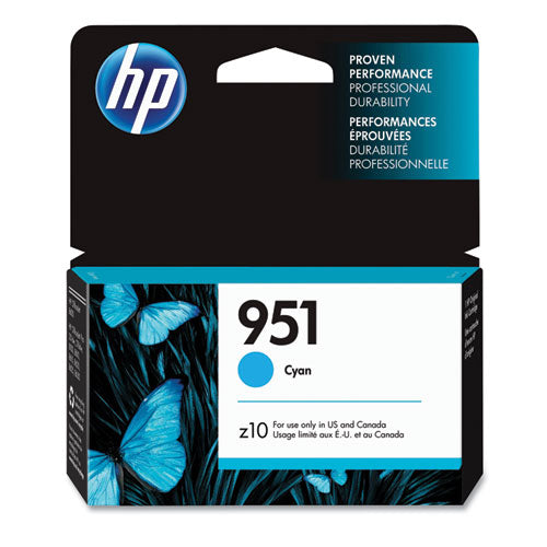 HP 951, (CN050AN) Cyan Original Ink Cartridge-(HEWCN050AN)