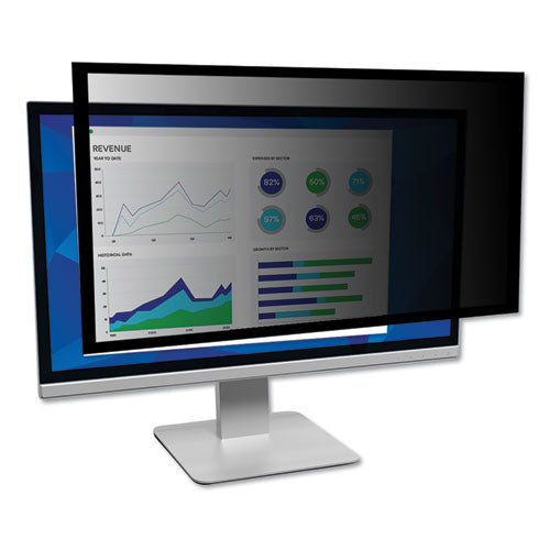 Framed Desktop Monitor Privacy Filter for Widescreen 21" CRT/21.5" to 22" Flat Panel Monitors, 16:10 Aspect Ratio-(MMMPF220W1F)