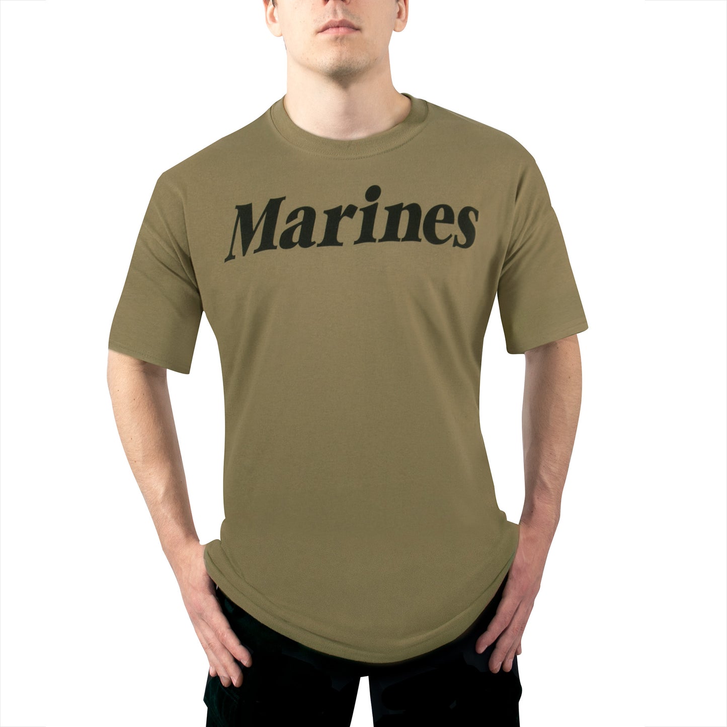 Rothco AR 670-1 Coyote Brown Marines Physical Training T-Shirt