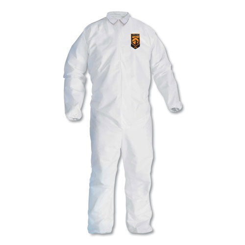 A30 Elastic-Back and Cuff Coveralls, Large, White, 25/Carton-(KCC46103)