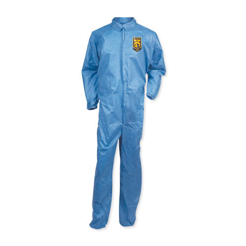 A20 Coveralls, MICROFORCE Barrier SMS Fabric, 2X-Large, Blue, 24/Carton-(KCC58505)