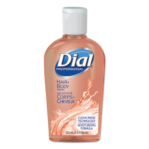 Hair + Body Wash, Neutral Scent, 7.5 oz Flip Cap, 24/Carton-(DIA04014)