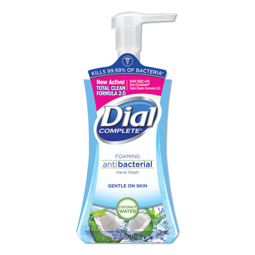 Antibacterial Foaming Hand Wash, Coconut Waters, 7.5 oz Pump Bottle, 8/Carton-(DIA09316CT)