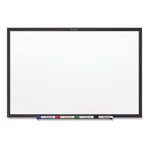 Classic Series Nano-Clean Dry Erase Board, 96 x 48, White Surface, Black Aluminum Frame-(QRTSM538B)