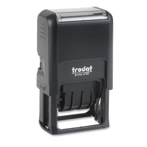 Printy Custom Self-Inking Dater, 1.63" x 1", Black/Blue/Red-(USSE4750)