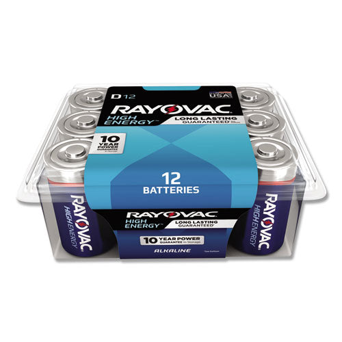 Alkaline D Batteries, 12/Pack-(RAY81312PPK)