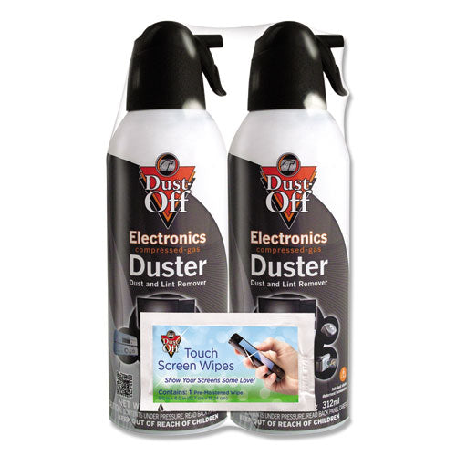 Disposable Compressed Air Duster, 10 oz Can, 2/Pack-(FALDSXLPW)