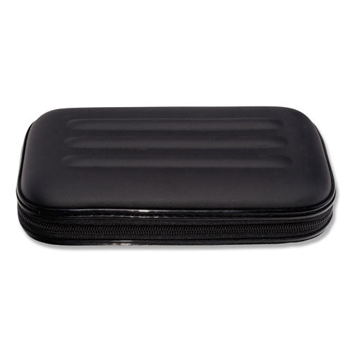 Large Soft-Sided Pencil Case, Fabric, 2 x 8.75 x 5.25, Black-(AVT67000)