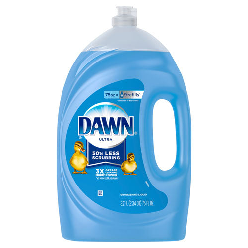 Ultra Liquid Dish Detergent, Dawn Original, 75 oz Flip-Cap Bottle, 6/Carton-(PGC91451)