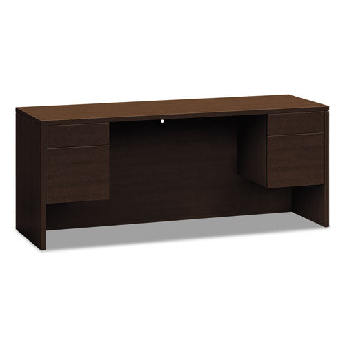 10500 Series Kneespace Credenza w/3/4-Height Pedestals, 72w x 24d x 29.5h, Shaker Cherry-(HON10543FF)