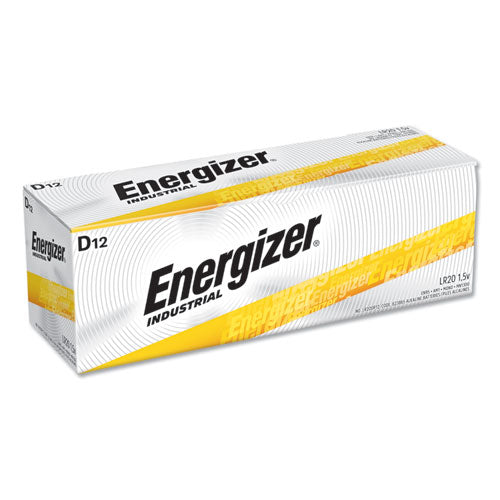 Industrial Alkaline D Batteries, 1.5 V, 12/Box-(EVEEN95)