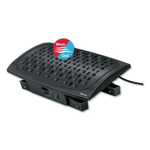 Climate Control Footrest, 16.5w x 10d x 5.5, 6.5h, Black-(FEL8030901)