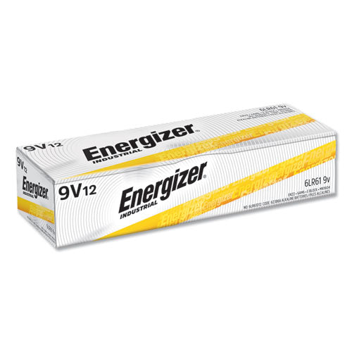 Industrial Alkaline 9V Batteries, 12/Box-(EVEEN22)