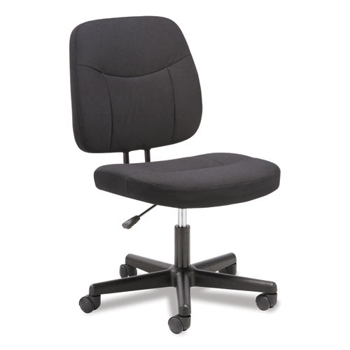 4-Oh-One Mid-Back Armless Task Chair, Supports Up to 250 lb, 15.94" to 20.67" Seat Height, Black-(BSXVST401)