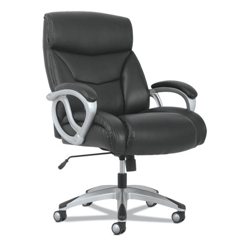 3-Forty-One Big and Tall Chair, Supports Up to 400 lb, 19" to 22" Seat Height, Black Seat/Back, Chrome Base-(BSXVST341)