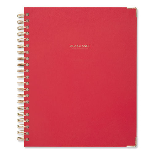 Harmony Weekly/Monthly Hardcover Planner, 11 x 8.5, Berry Cover, 13-Month (Jan to Jan): 2023 to 2024-(AAG609990559)