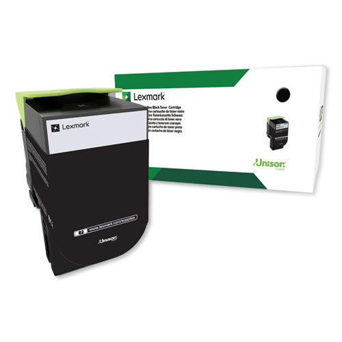 80C0XKG Return Program Extra High-Yield Toner, 8,000 Page-Yield, Black, TAA Compliant-(LEX80C0XKG)