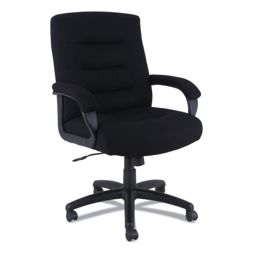 Alera Kesson Series Mid-Back Office Chair, Supports Up to 300 lb, 18.03" to 21.77" Seat Height, Black-(ALEKS4210)