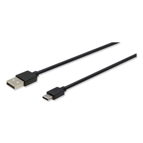 USB to USB-C Cable, 10 ft, Black-(IVR30016)