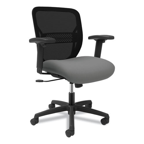 Gateway Mid-Back Task Chair, Supports Up to 250 lb, 17" to 22" Seat Height, Frost Seat, Black Back/Base-(HONGTHMZ1CU22)