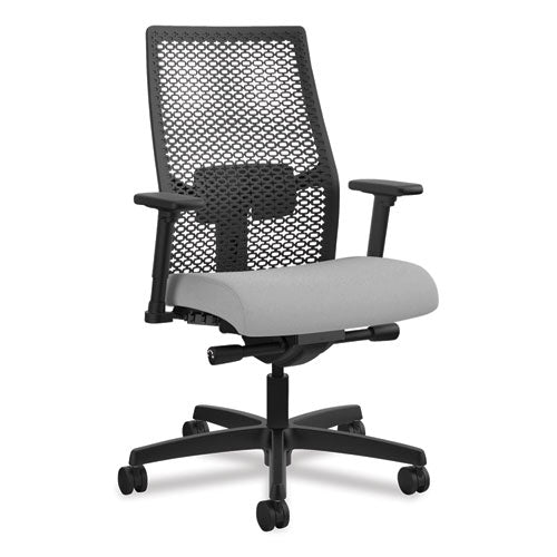 Ignition 2.0 Reactiv Mid-Back Task Chair, Supports Up to 300 lb, 17" to 22" Seat Height, Frost Seat, Black Back/Base-(HONI2MRL2AC22TK)