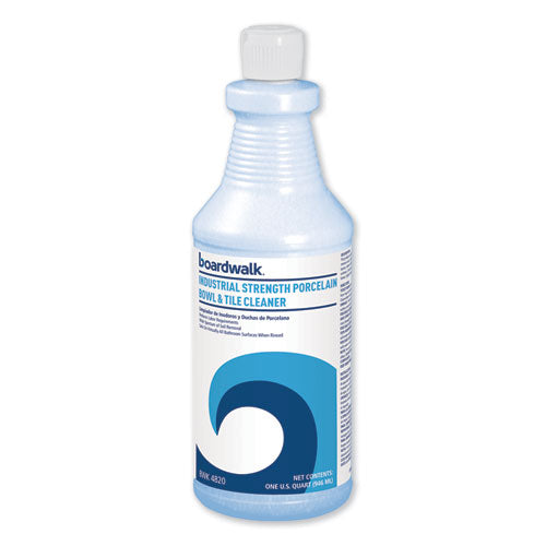 Industrial Strength Porcelain Bowl and Tile Cleaner, Floral Scent, 32 oz Bottle-(BWK4820EA)