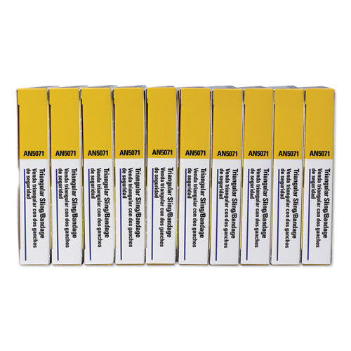 First-Aid Refill Sling/Tourniquet Triangular Bandages, 40 x 40 x 56, 10/Pack-(FAOAN5071)