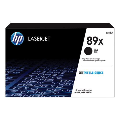 HP 89X, (CF289X) High-Yield Black Original LaserJet Toner Cartridge-(HEWCF289X)