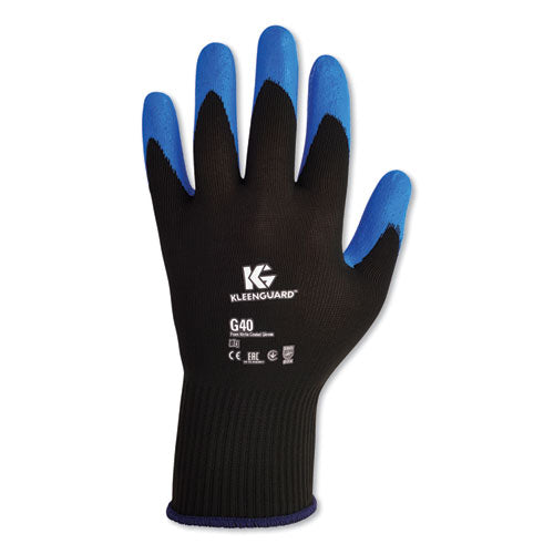 G40 Foam Nitrile Coated Gloves, 230 mm Length, Medium/Size 8, Blue, 12 Pairs-(KCC40226)