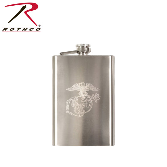 Rothco Engraved USMC Stainless Steel Flask