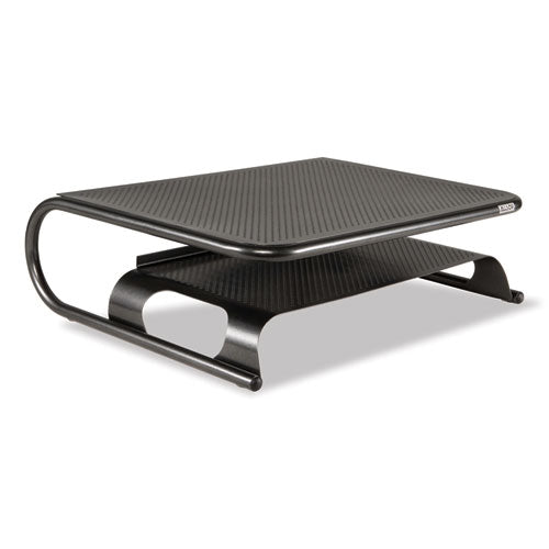 Metal Art Printer and Monitor Stand Plus, 18" x 13.5" x 6", Black, Supports 50 lbs-(ASP31863)