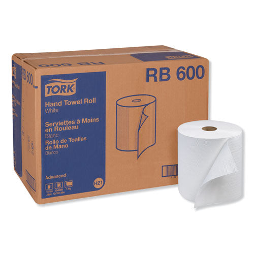 Advanced Hardwound Roll Towel, 1-Ply, 7.88" x 600 ft, White, 12 Rolls/Carton-(TRKRB600)