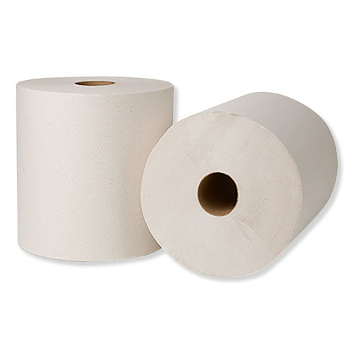 Hardwound Roll Towels, 1-Ply, 7.88" x 800 ft, Natural White, 6 Rolls/Carton-(TRK218004)