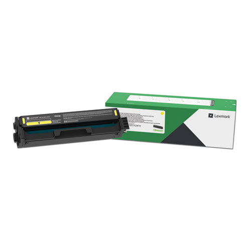 C3210Y0 Return Program Toner, 1,500 Page-Yield, Yellow-(LEXC3210Y0)