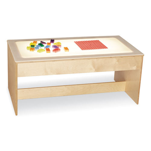 Large Light Table, 42.5w x 22.5d x 18.5h, White-(JNT5853JC)